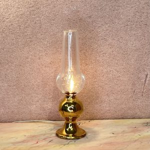 Dukkehus petroleumslampe i glas