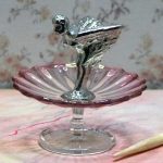 Cranberry Glass kagefad eller opsats