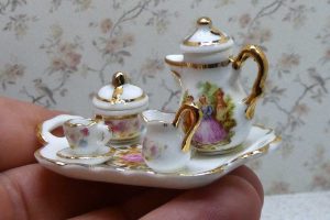 Reutter Porcelæn kaffestel på bakke