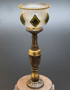 Håndmalet miniature postlampe