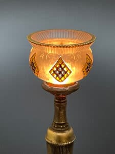 Dekoreret dukkehus lampe