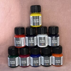 Transparent glasmaling i 10 forskellige farver