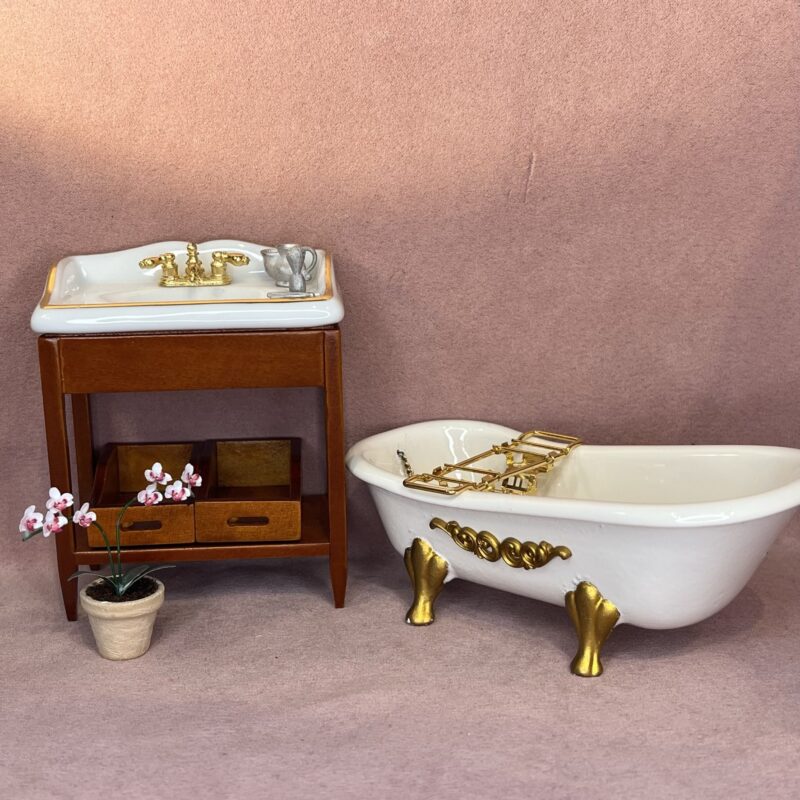Miniature badeværelsesmøbler