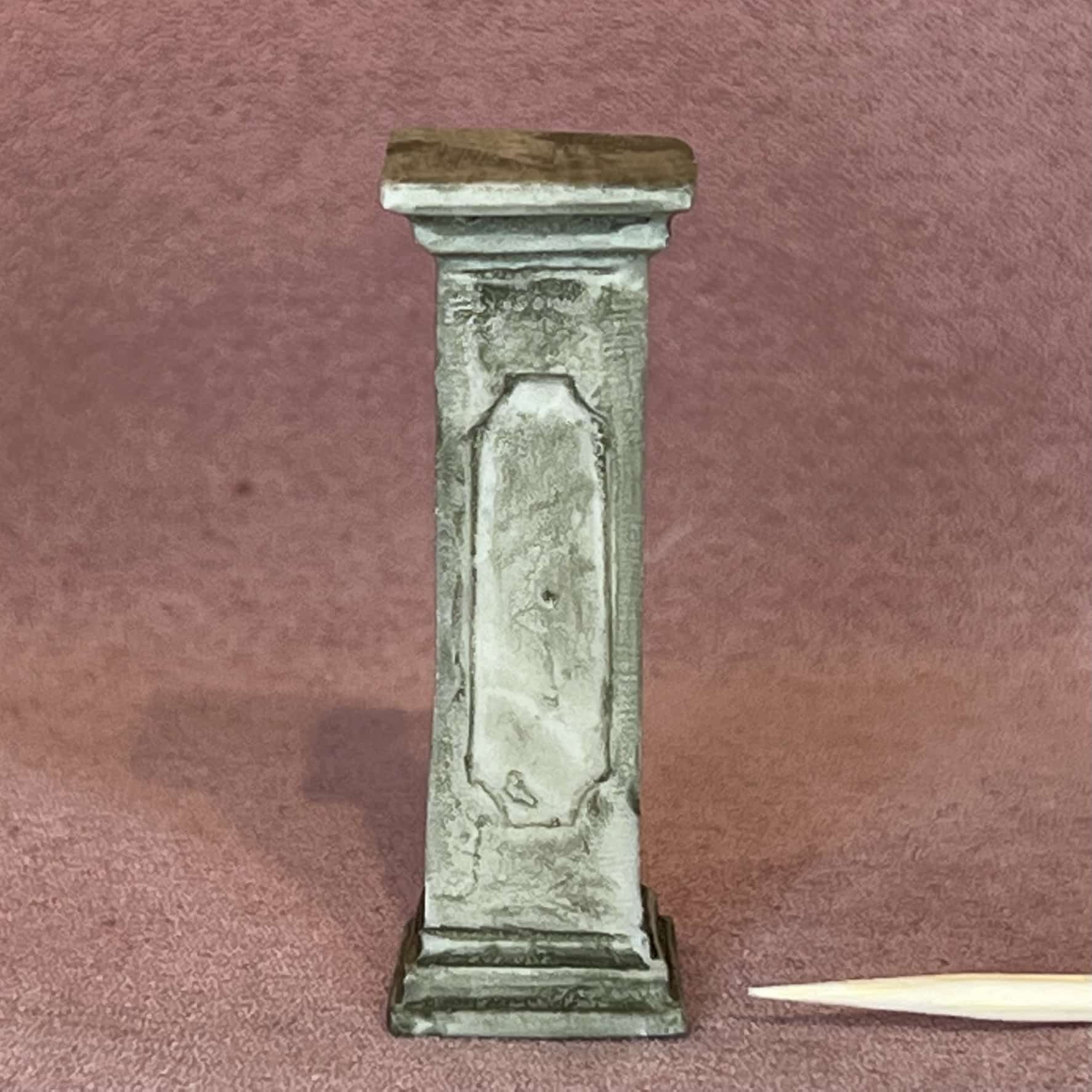 Dukkehus støtte til haven Miniature sokkel til dukkehushaven