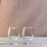Mundblæste cognac glas i 1:12